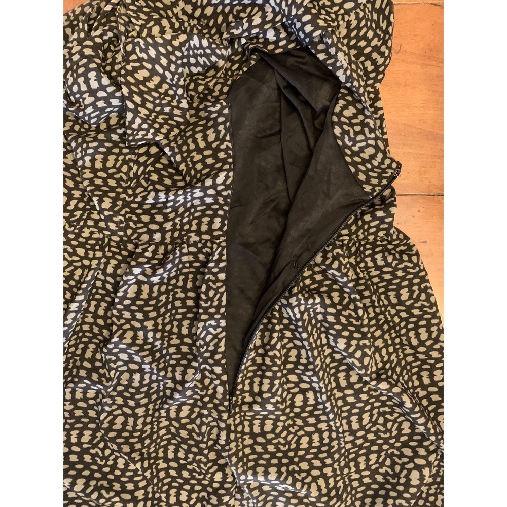 Mind Code Cottage Dress Size Small Ruffle Sleeve Pleated All Over Print - Picture 6 of 11